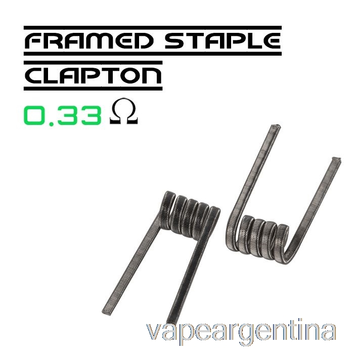 Cable Wotofo Comp - Bobinas Prefabricadas Clapton De Grapa Enmarcada De 0,33 Ohmios - Paquete De 10 Vape Descartables